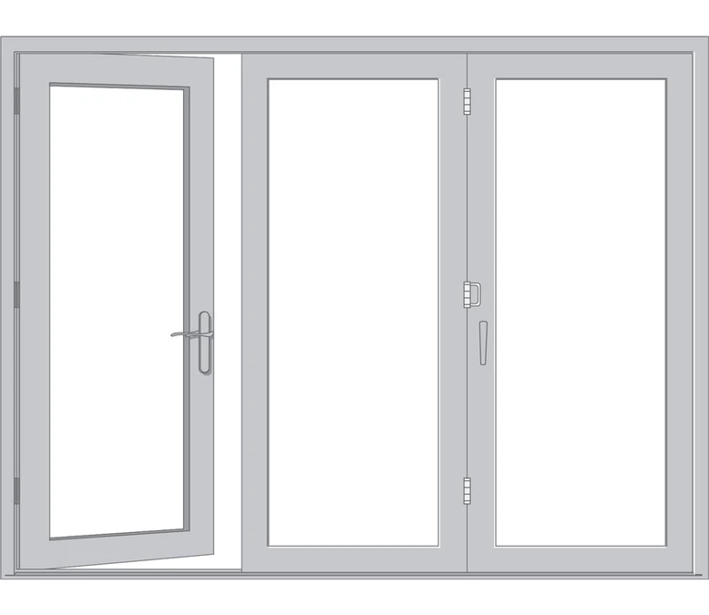 Lawrence Pella Architect Reserve Series Contemporary Bifold Patio Door